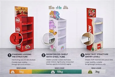 כיצד לשפר את היציבות והעמידות של תצוגת קרטון?