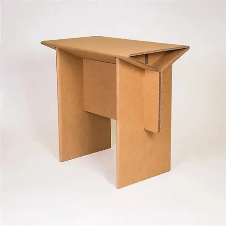 Recyclable Material Corrugated Cardboard Table